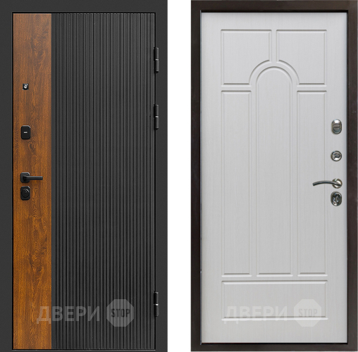 Входная металлическая Дверь Престиж Prestizh Арка Лиственница белая в Жуковский