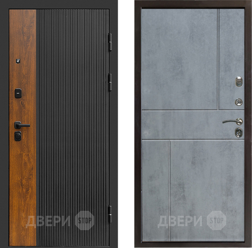 Входная металлическая Дверь Престиж Prestizh Горизонт Бетон темный в Жуковский