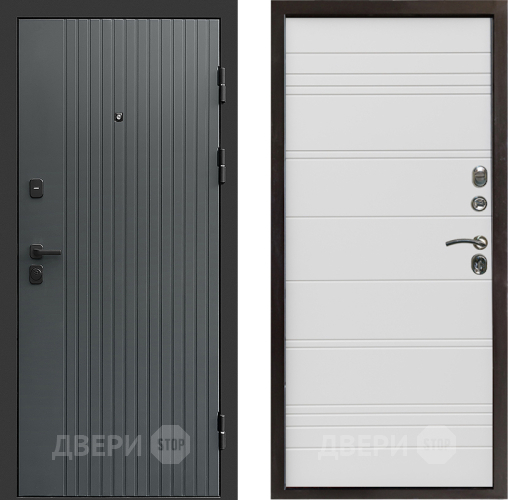 Входная металлическая Дверь Престиж Tvist Grey Line Белый в Жуковский