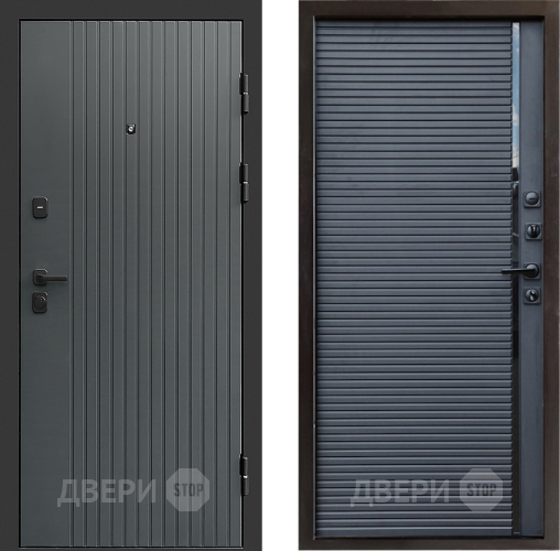 Входная металлическая Дверь Престиж Tvist Grey Porte Черный кварц в Жуковский