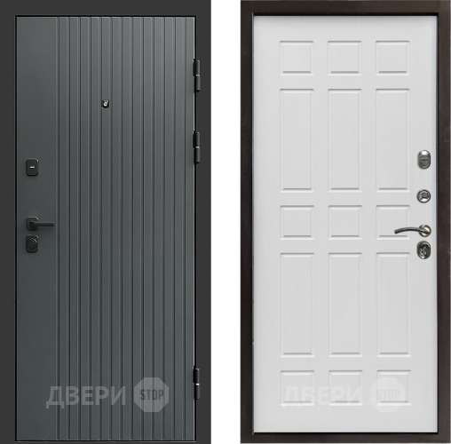 Входная металлическая Дверь Престиж Tvist Grey Спарта Белое дерево в Жуковский
