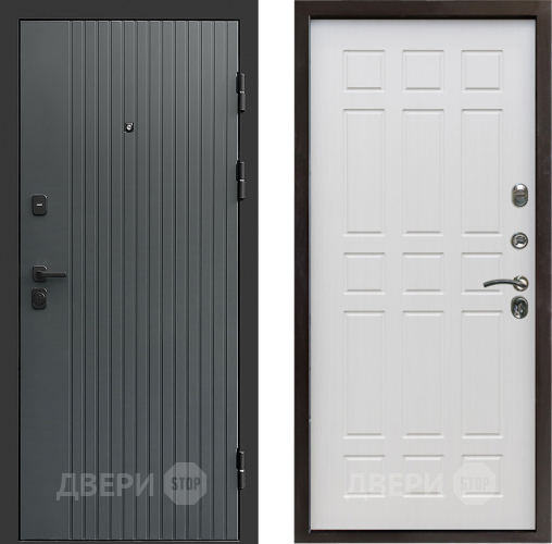 Входная металлическая Дверь Престиж Tvist Grey Спарта Лиственница белая в Жуковский