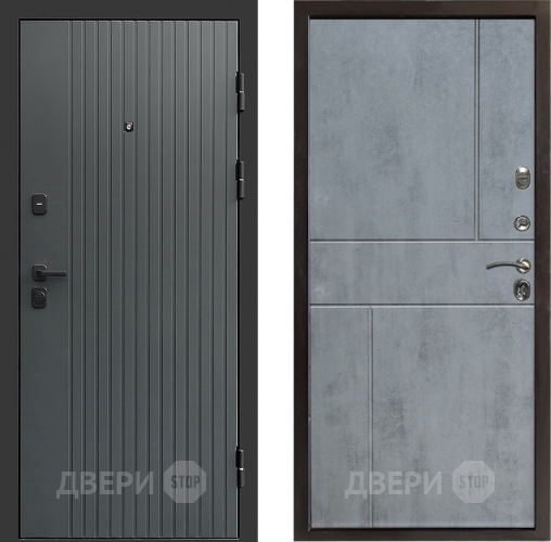 Входная металлическая Дверь Престиж Tvist Grey Горизонт Бетон темный в Жуковский