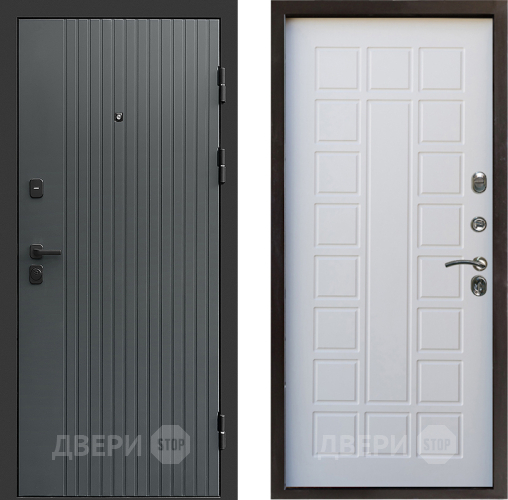 Входная металлическая Дверь Престиж Tvist Grey Престиж Белое дерево в Жуковский