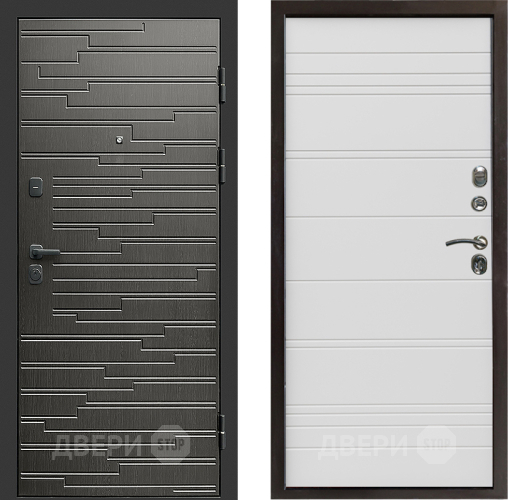 Входная металлическая Дверь Престиж Rivera Line Белый в Жуковский