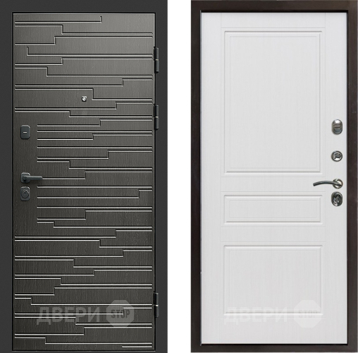 Входная металлическая Дверь Престиж Rivera Классика Белое дерево в Жуковский