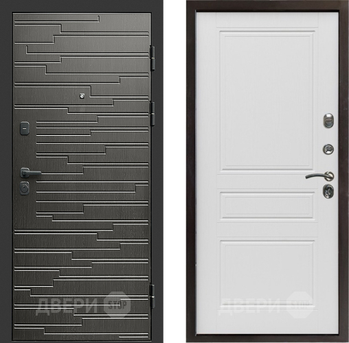 Входная металлическая Дверь Престиж Rivera Классика Лиственница белая в Жуковский
