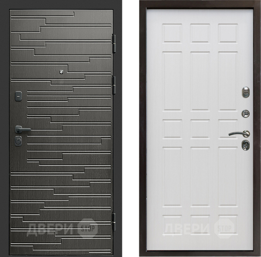 Входная металлическая Дверь Престиж Rivera Спарта Лиственница белая в Жуковский