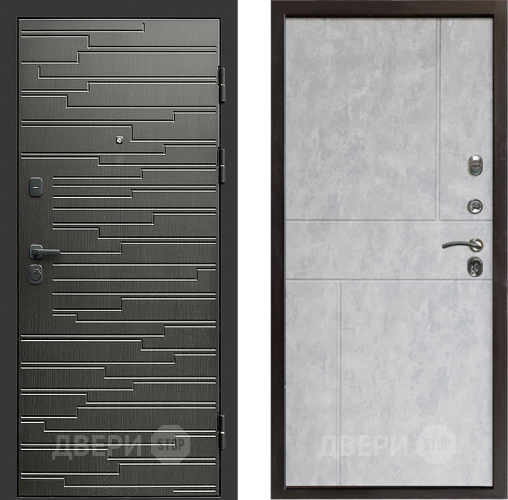 Входная металлическая Дверь Престиж Rivera Горизонт Бетон светлый в Жуковский