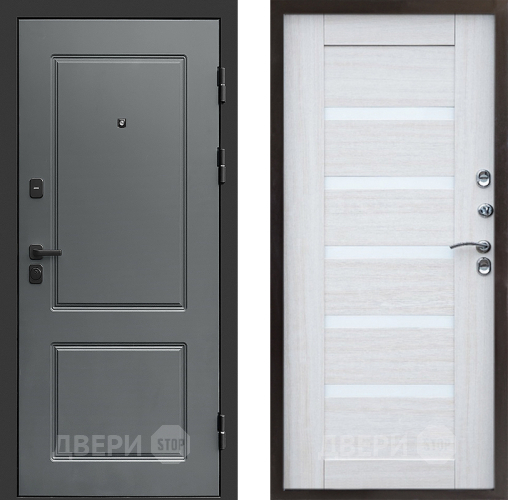 Входная металлическая Дверь Престиж Verona Царга Лиственница белая в Жуковский