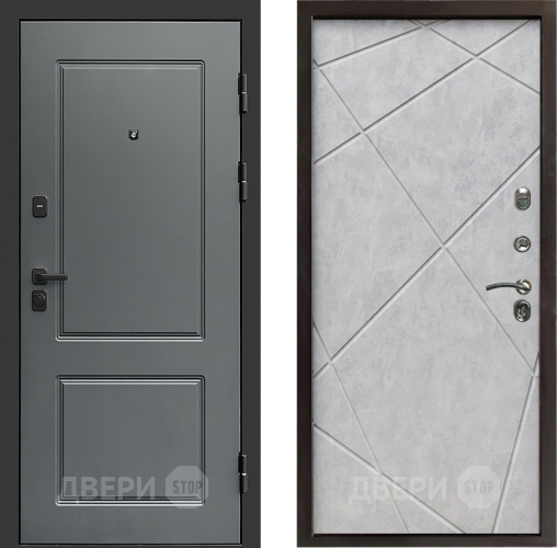 Входная металлическая Дверь Престиж Verona Лучи Бетон светлый в Жуковский