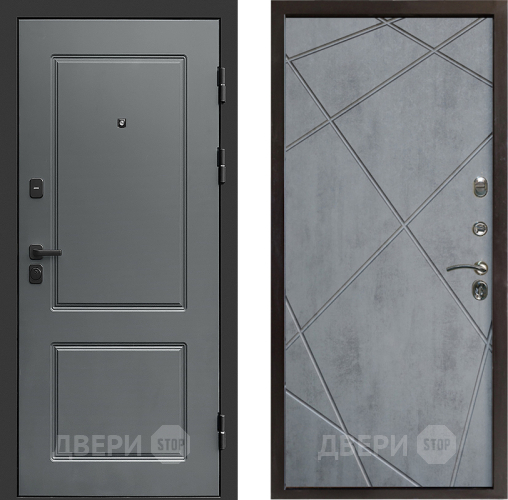 Входная металлическая Дверь Престиж Verona Лучи Бетон темный в Жуковский