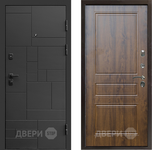 Входная металлическая Дверь Престиж Kvadro Классика Дуб в Жуковский