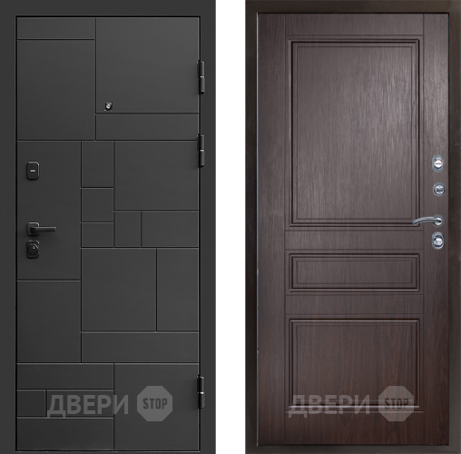 Входная металлическая Дверь Престиж Kvadro Классика Венге в Жуковский