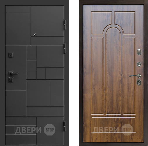 Входная металлическая Дверь Престиж Kvadro Арка Дуб в Жуковский