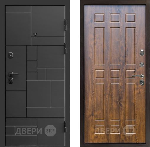 Входная металлическая Дверь Престиж Kvadro Спарта Дуб в Жуковский