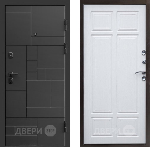 Входная металлическая Дверь Престиж Kvadro Премиум Лиственница белая в Жуковский