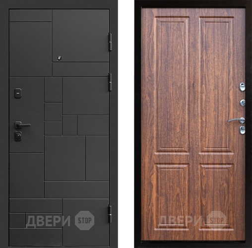 Входная металлическая Дверь Престиж Kvadro Премиум Орех светлый в Жуковский