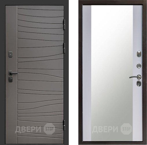 Входная металлическая Дверь Престиж Siciliya Зеркало Белый софт в Жуковский
