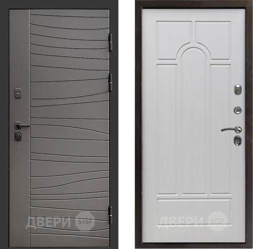 Входная металлическая Дверь Престиж Siciliya Арка Лиственница белая в Жуковский