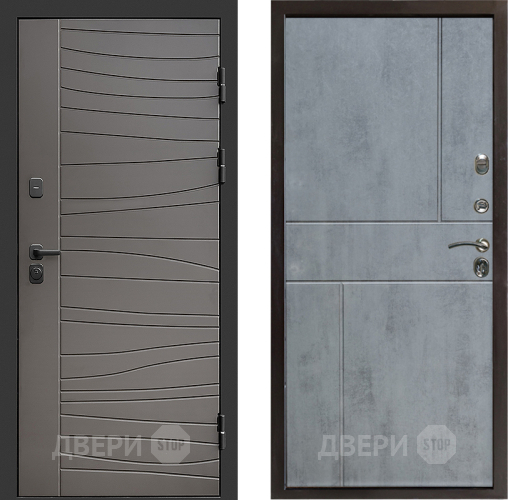 Входная металлическая Дверь Престиж Siciliya Горизонт Бетон темный в Жуковский