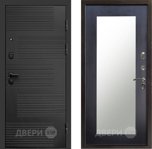 Входная металлическая Дверь Престиж Favorit Зеркло Пастораль Венге в Жуковский