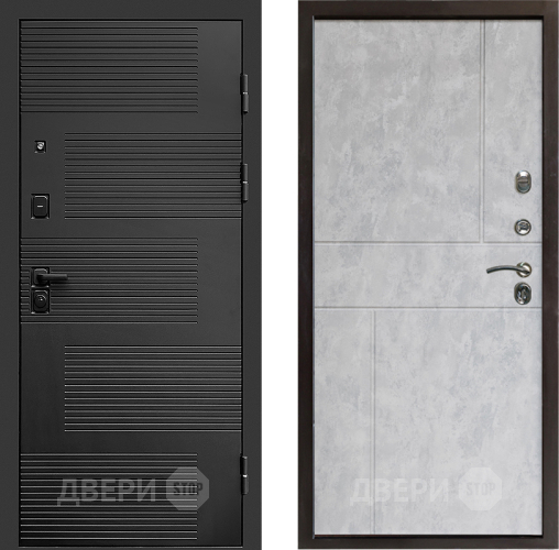 Входная металлическая Дверь Престиж Favorit Горизонт Бетон светлый в Жуковский