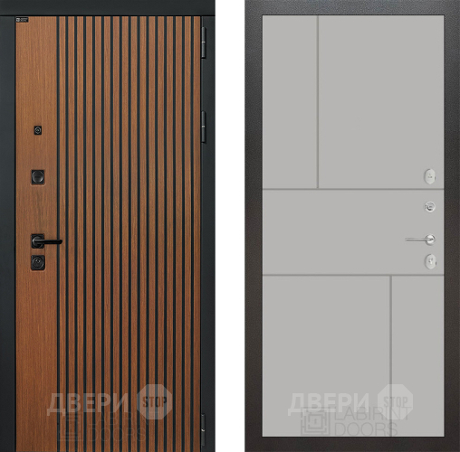 Входная металлическая Дверь Лабиринт (LABIRINT) Шторм 21 Грей софт в Жуковский