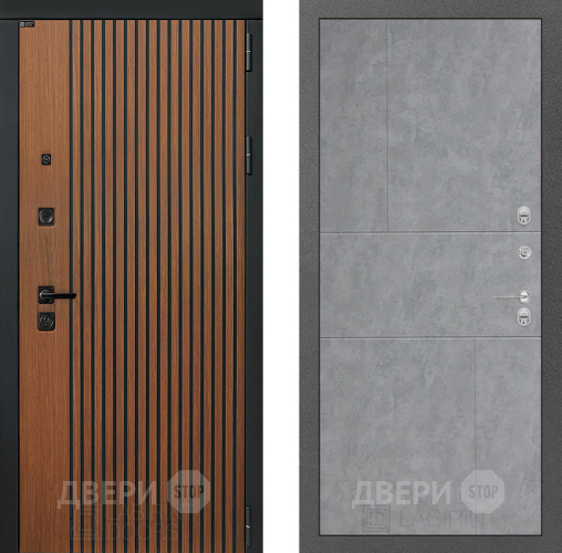 Входная металлическая Дверь Лабиринт (LABIRINT) Шторм 21 Бетон светлый в Жуковский