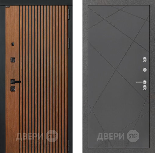 Входная металлическая Дверь Лабиринт (LABIRINT) Шторм 24 Графит софт в Жуковский