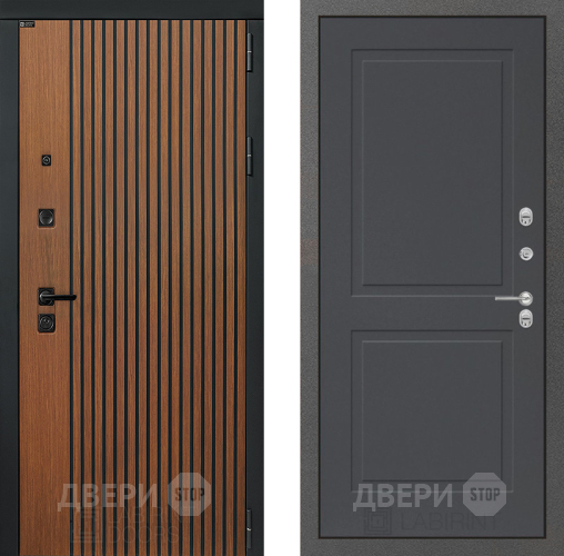 Входная металлическая Дверь Лабиринт (LABIRINT) Шторм 11 Графит софт в Жуковский