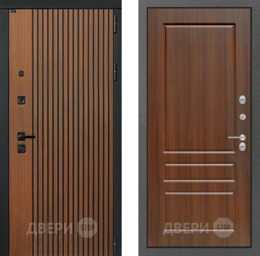 Входная металлическая Дверь Лабиринт (LABIRINT) Шторм 03 Орех бренди в Жуковский