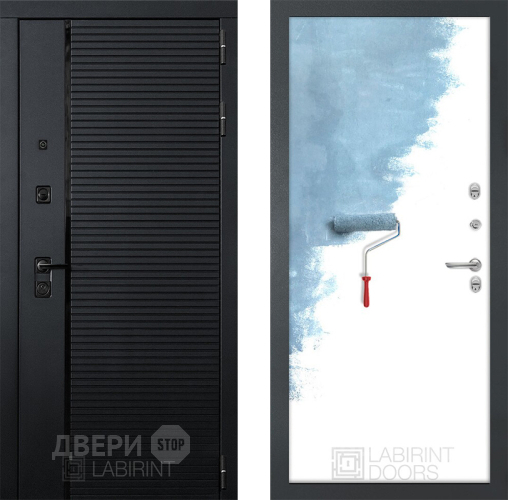 Входная металлическая Дверь Лабиринт (LABIRINT) Piano 28 Под покраску в Жуковский