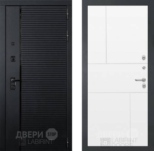 Входная металлическая Дверь Лабиринт (LABIRINT) Piano 21 Белый софт в Жуковский
