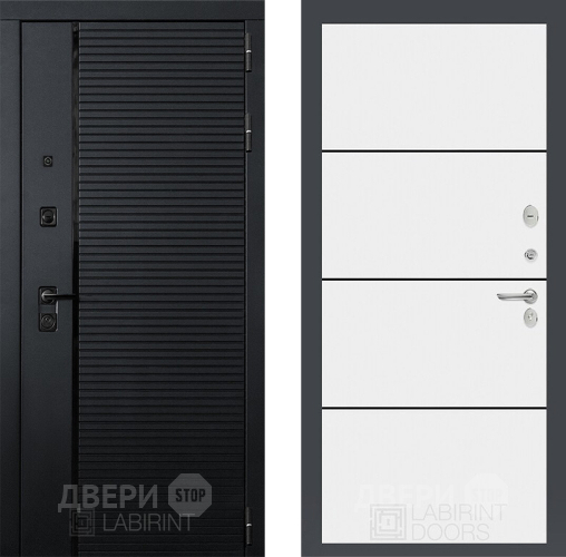 Входная металлическая Дверь Лабиринт (LABIRINT) Piano 25 Белый софт в Жуковский