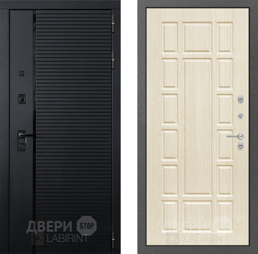 Входная металлическая Дверь Лабиринт (LABIRINT) Piano 12 Беленый дуб в Жуковский