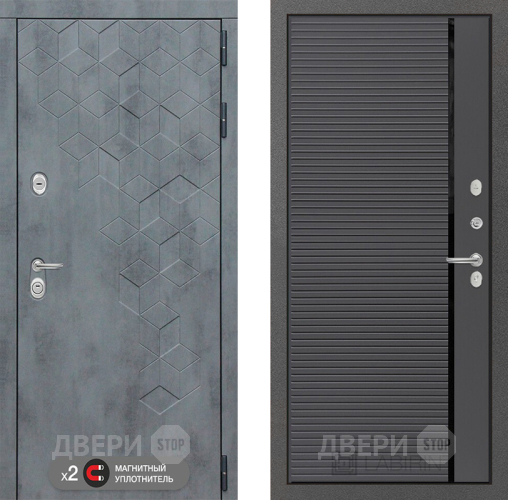 Входная металлическая Дверь Лабиринт (LABIRINT) Бетон 22 Графит софт в Жуковский