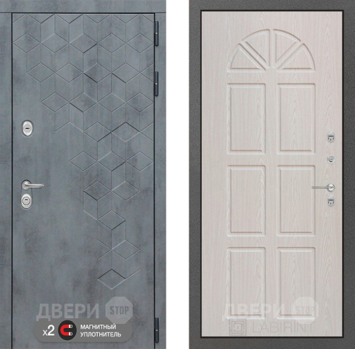 Входная металлическая Дверь Лабиринт (LABIRINT) Бетон 15 VINORIT Алмон 25 в Жуковский