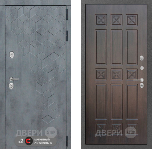 Входная металлическая Дверь Лабиринт (LABIRINT) Бетон 16 VINORIT Алмон 28 в Жуковский