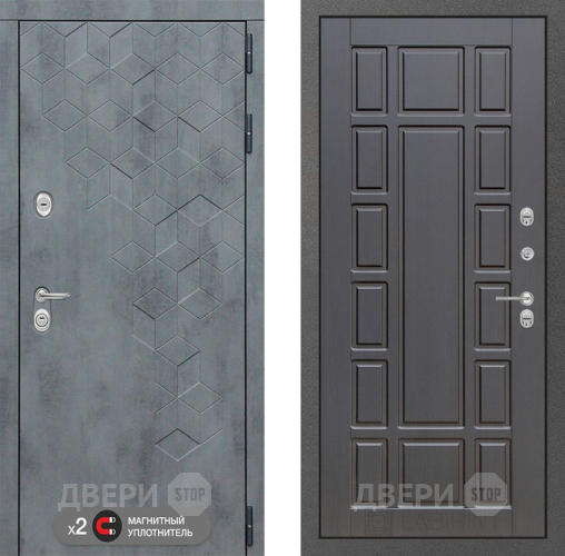 Входная металлическая Дверь Лабиринт (LABIRINT) Бетон 12 Венге в Жуковский