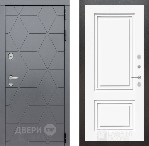 Дверь Лабиринт (LABIRINT) Cosmo 26 Белый (RAL-9003) в Жуковский