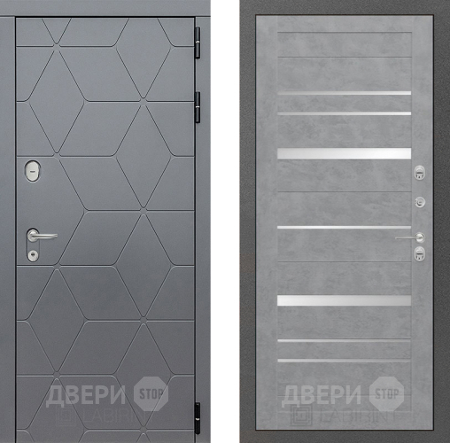 Входная металлическая Дверь Лабиринт (LABIRINT) Cosmo 20 Бетон светлый в Жуковский