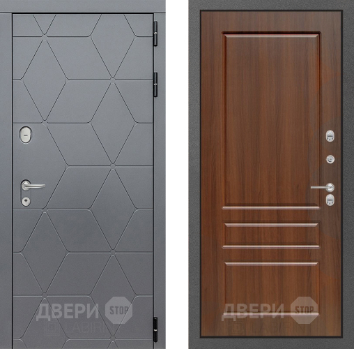 Входная металлическая Дверь Лабиринт (LABIRINT) Cosmo 03 Орех бренди в Жуковский