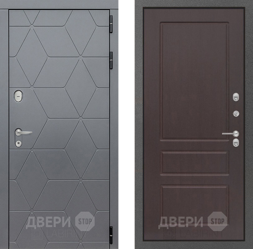 Входная металлическая Дверь Лабиринт (LABIRINT) Cosmo 03 Орех премиум в Жуковский
