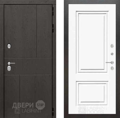 Дверь Лабиринт (LABIRINT) Urban 26 Белый (RAL-9003) в Жуковский