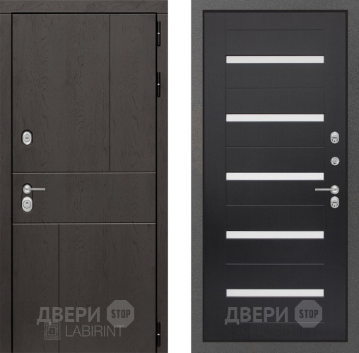 Входная металлическая Дверь Лабиринт (LABIRINT) Urban 01 Венге в Жуковский
