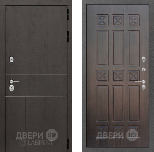 Входная металлическая Дверь Лабиринт (LABIRINT) Urban 16 VINORIT Алмон 28 в Жуковский