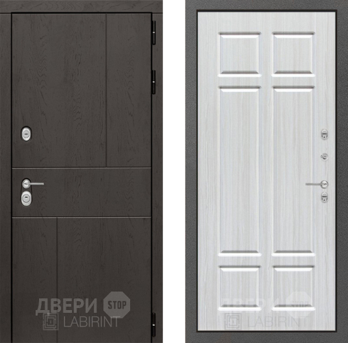 Входная металлическая Дверь Лабиринт (LABIRINT) Urban 08 Кристалл вуд в Жуковский