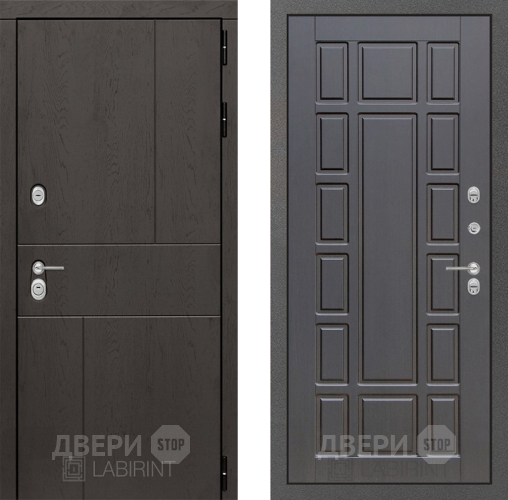 Входная металлическая Дверь Лабиринт (LABIRINT) Urban 12 Венге в Жуковский