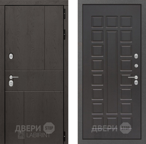Входная металлическая Дверь Лабиринт (LABIRINT) Urban 04 Венге в Жуковский